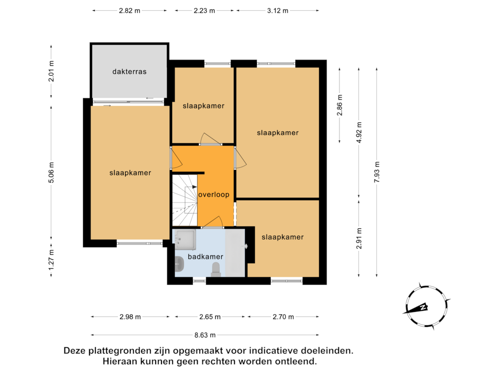 Bekijk plattegrond van 1e verdieping van Frans ter Gastlaan 3