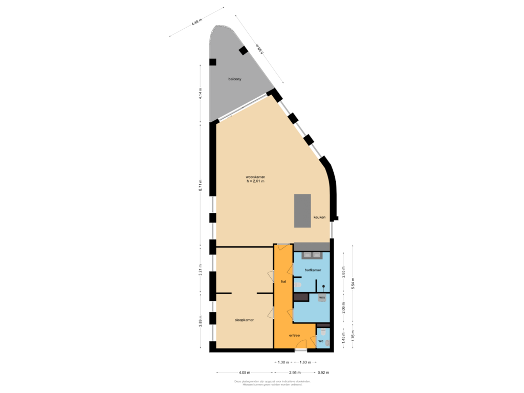 View floorplan of Appartement of Baden Powellstraat 79