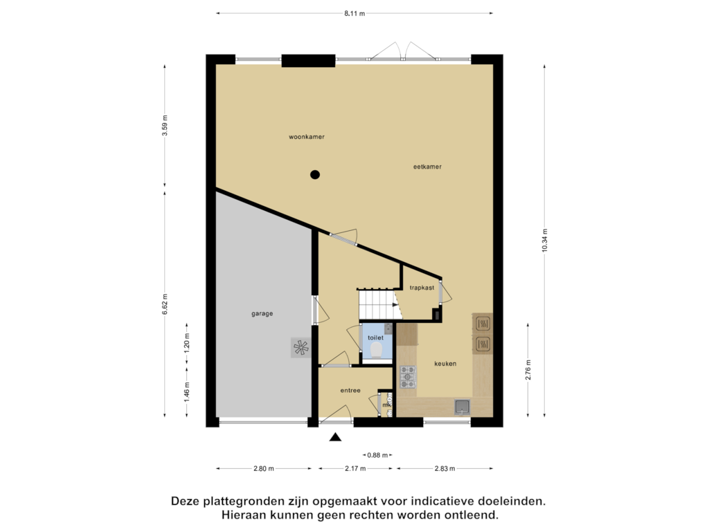 Bekijk plattegrond van Begane Grond van IJsselmondselaan 233-B