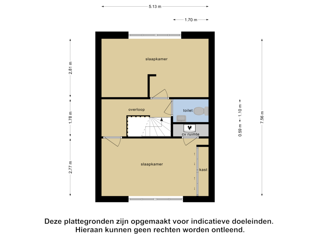 Bekijk plattegrond van Tweede Verdieping van IJsselmondselaan 233-B