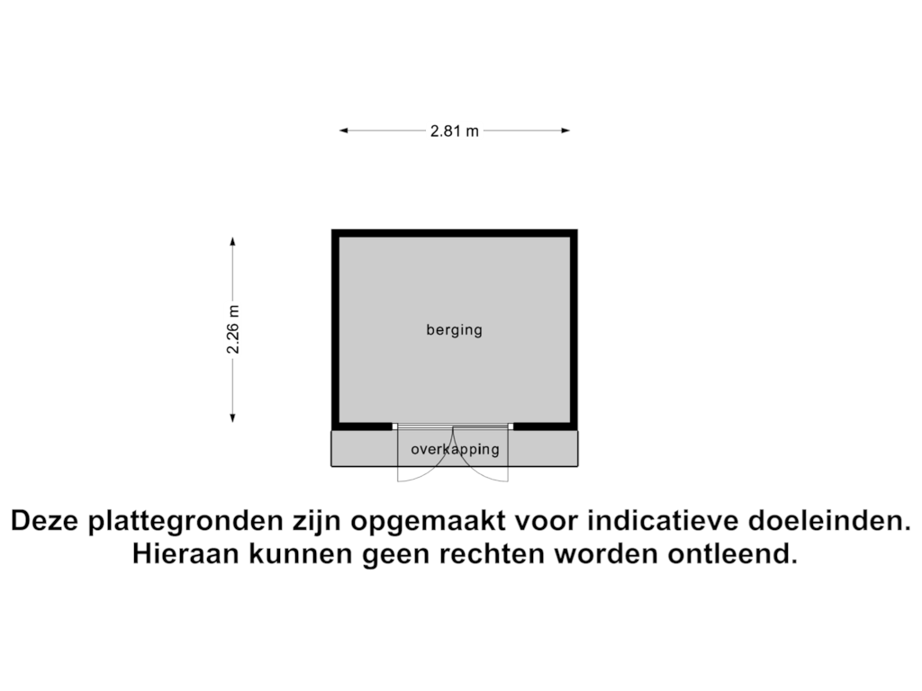 Bekijk plattegrond van Berging van IJsselmondselaan 233-B