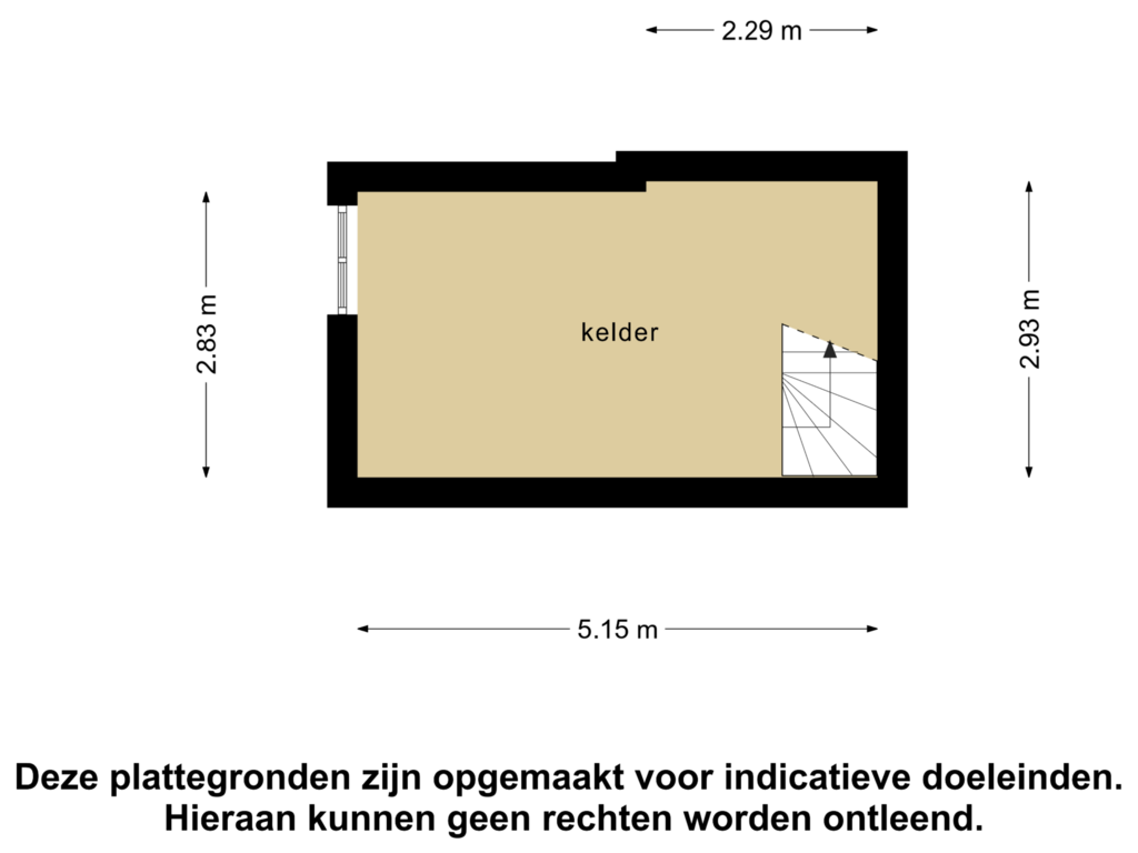 View floorplan of Kelder of Molendijk 16