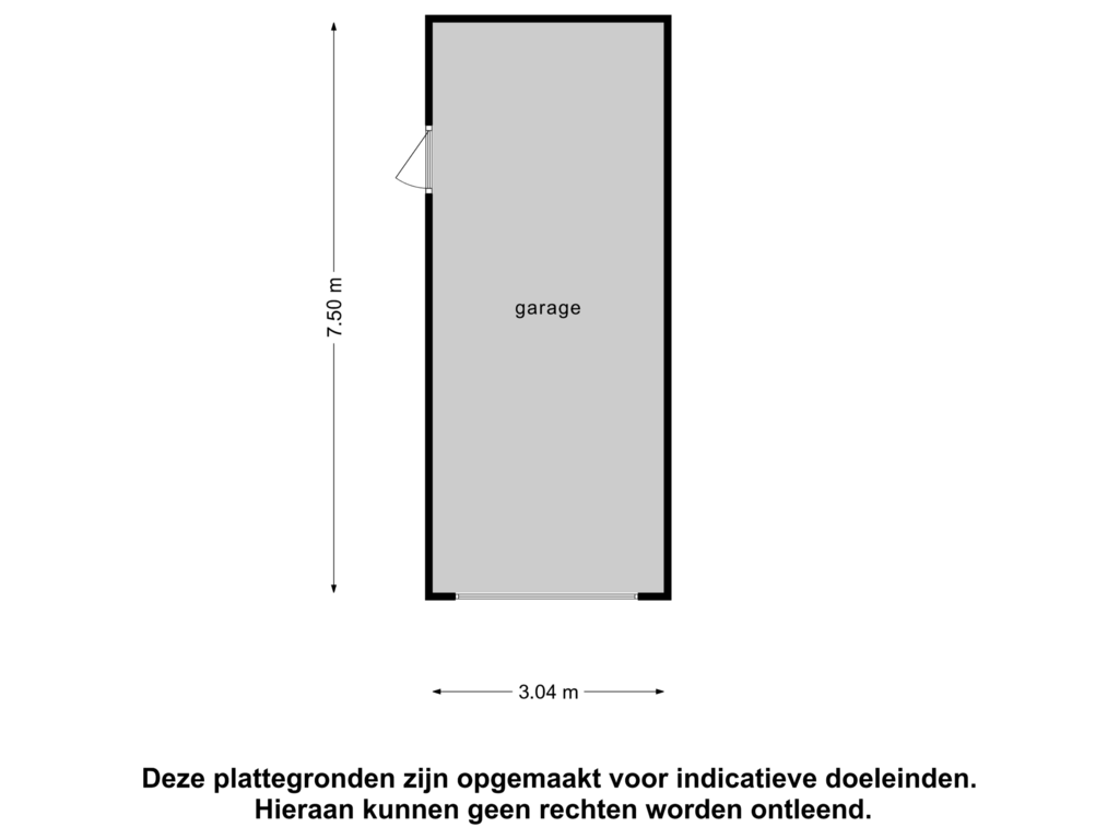 View floorplan of Garage of Molendijk 16