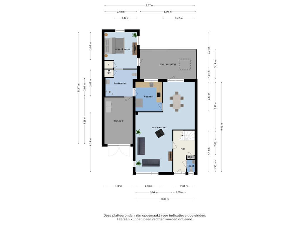 Bekijk plattegrond van Begane grond van Teresaplein 4