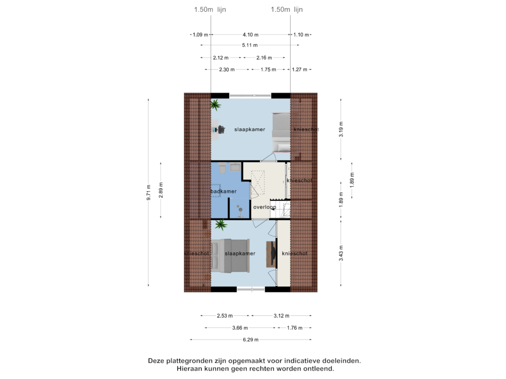 Bekijk plattegrond van 1e verdieping van Teresaplein 4