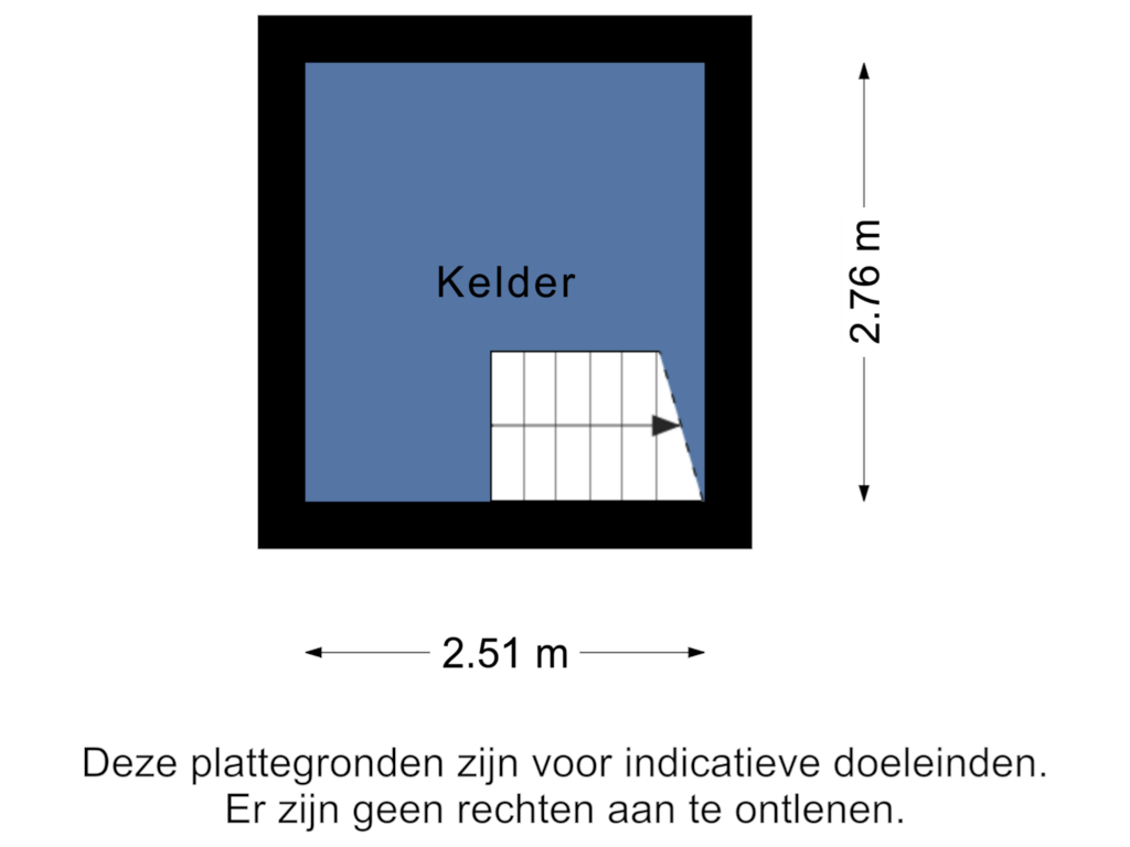 View floorplan of Kelder of Schillersstraat 8