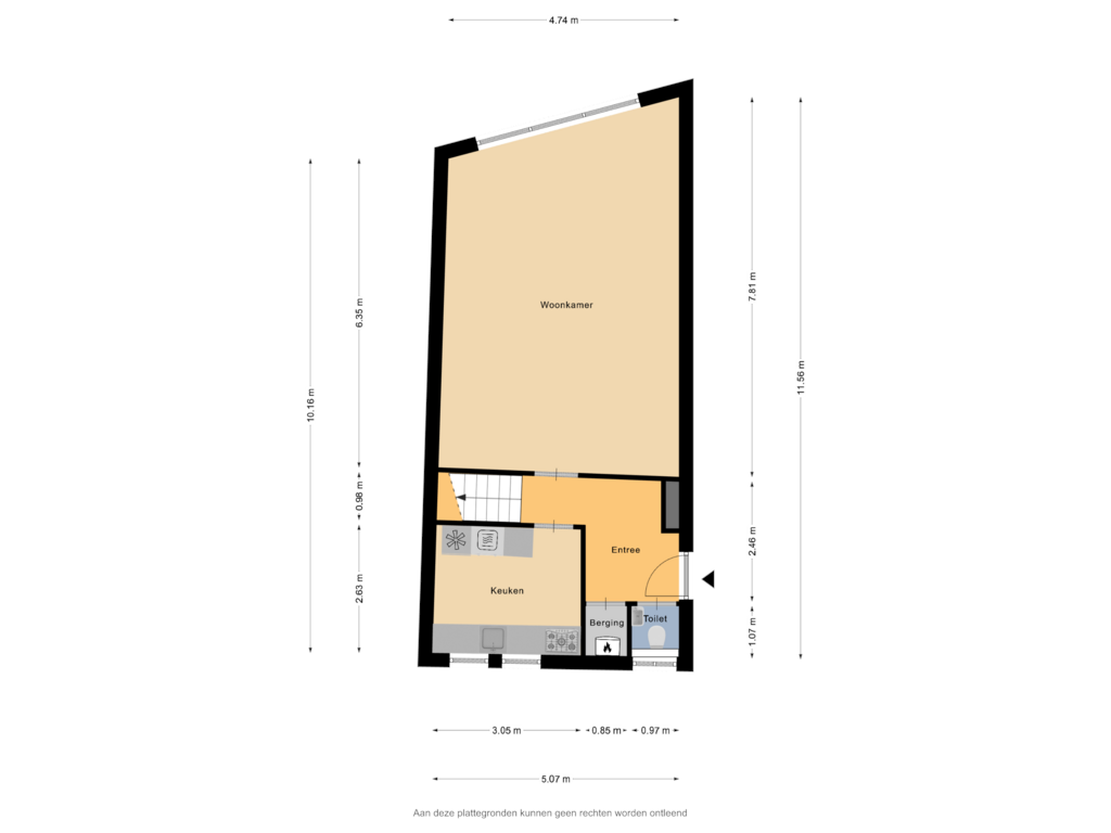 Bekijk plattegrond van Begane Grond van Karrenstraat 27