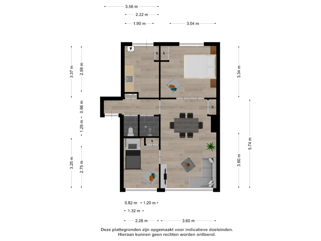 Bekijk plattegrond van Appartement van Punt 39