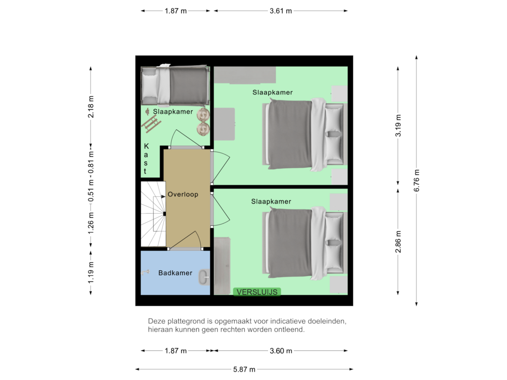 Bekijk plattegrond van Second floor van Zuiddijkstraat 64