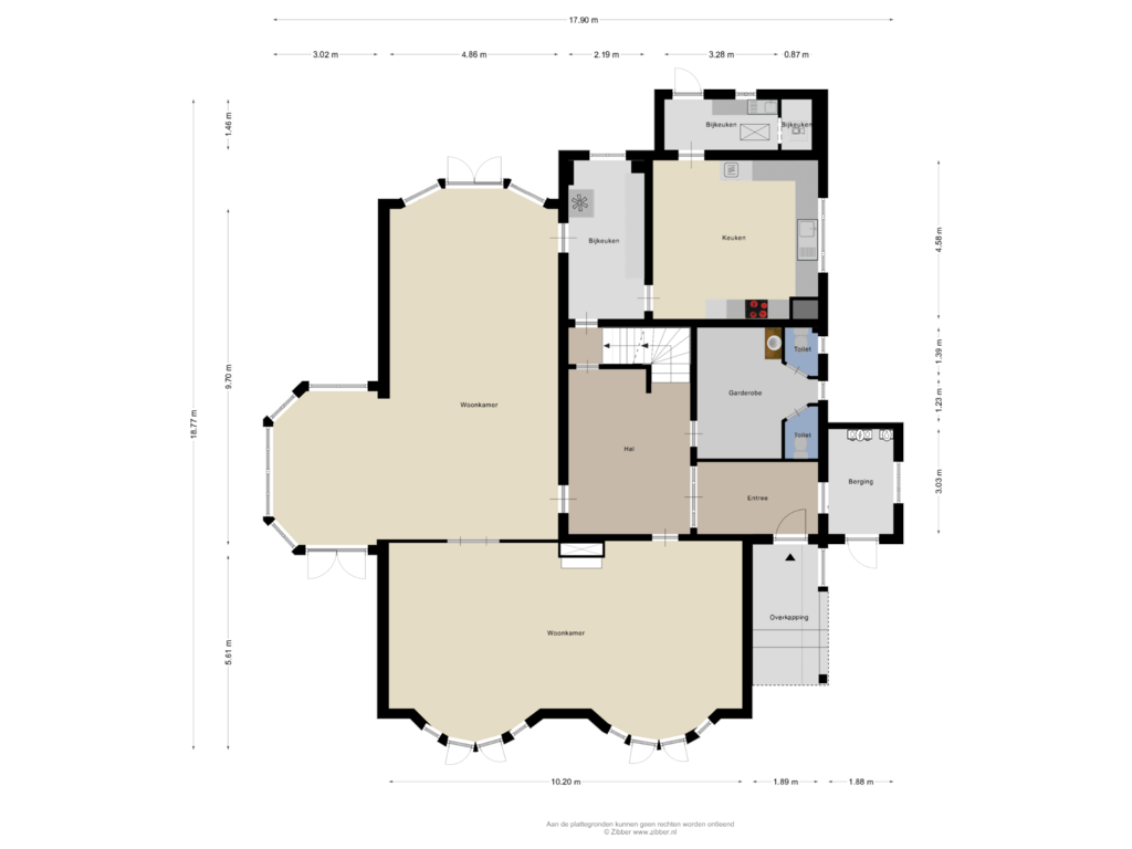 Bekijk plattegrond van Begane grond van Klatteweg 10