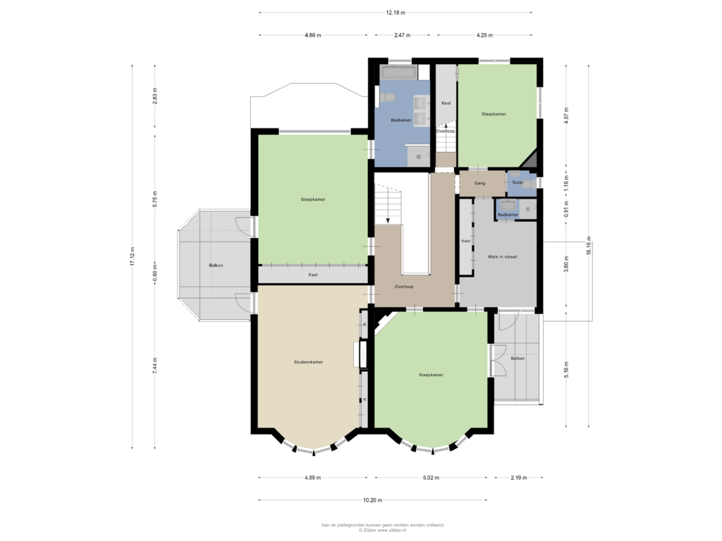 Bekijk plattegrond van Eerste verdieping van Klatteweg 10