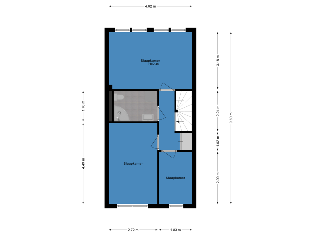 Bekijk plattegrond van Eerste etage van Anna Hoeve 15