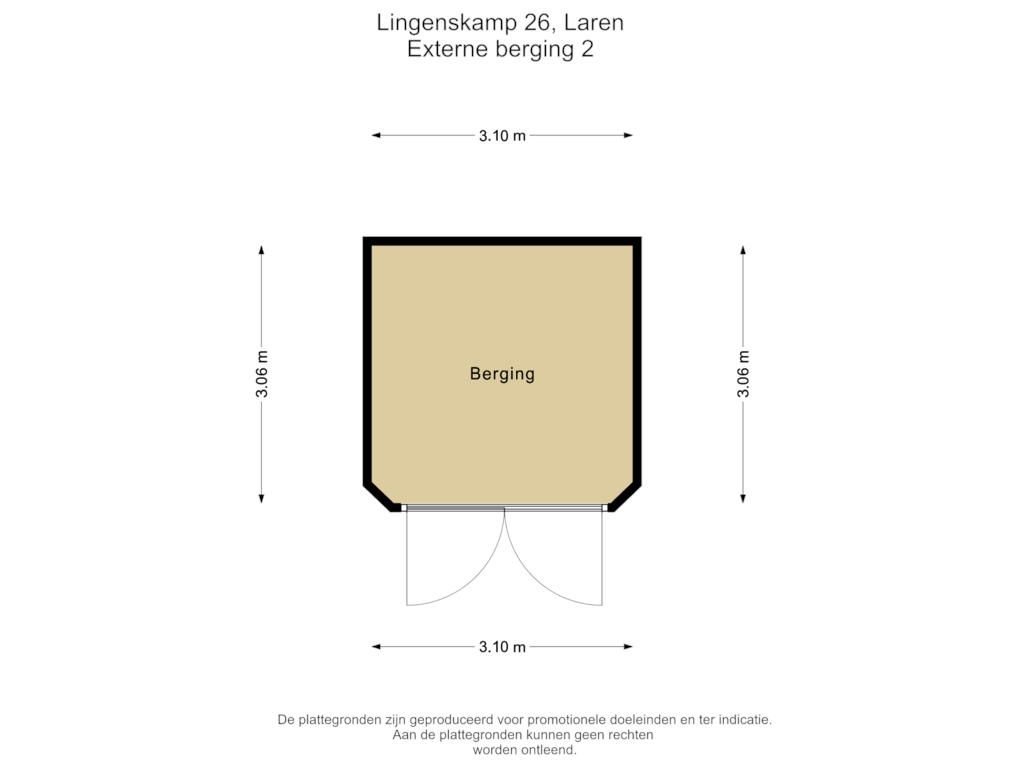 Bekijk plattegrond van Externe berging 2 van Lingenskamp 26