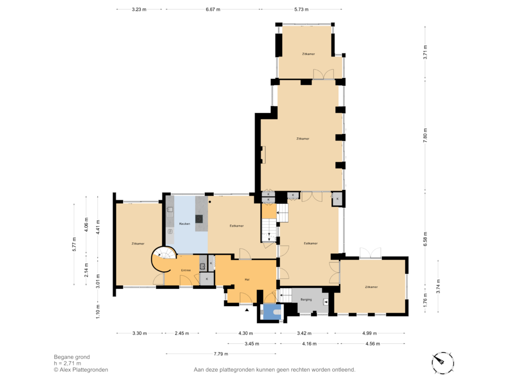 Bekijk plattegrond van Begane grond van Koekoekslaan 6