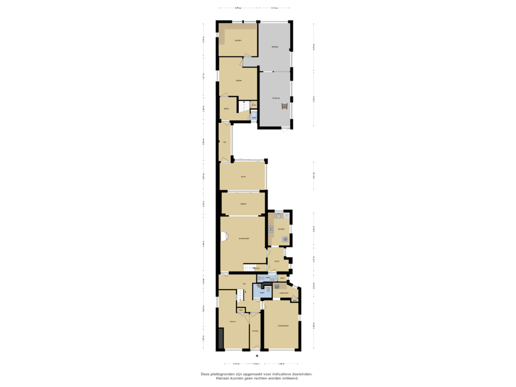 View floorplan of Begane Grond of Noordeinde 46