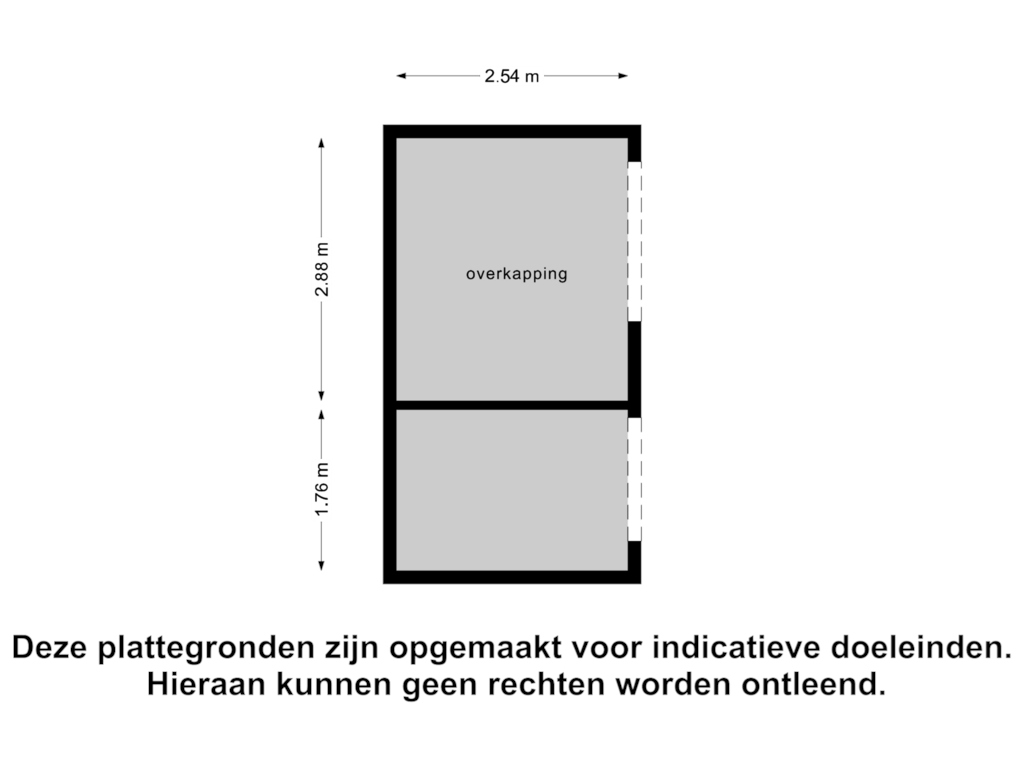 View floorplan of Overkapping of Noordeinde 46