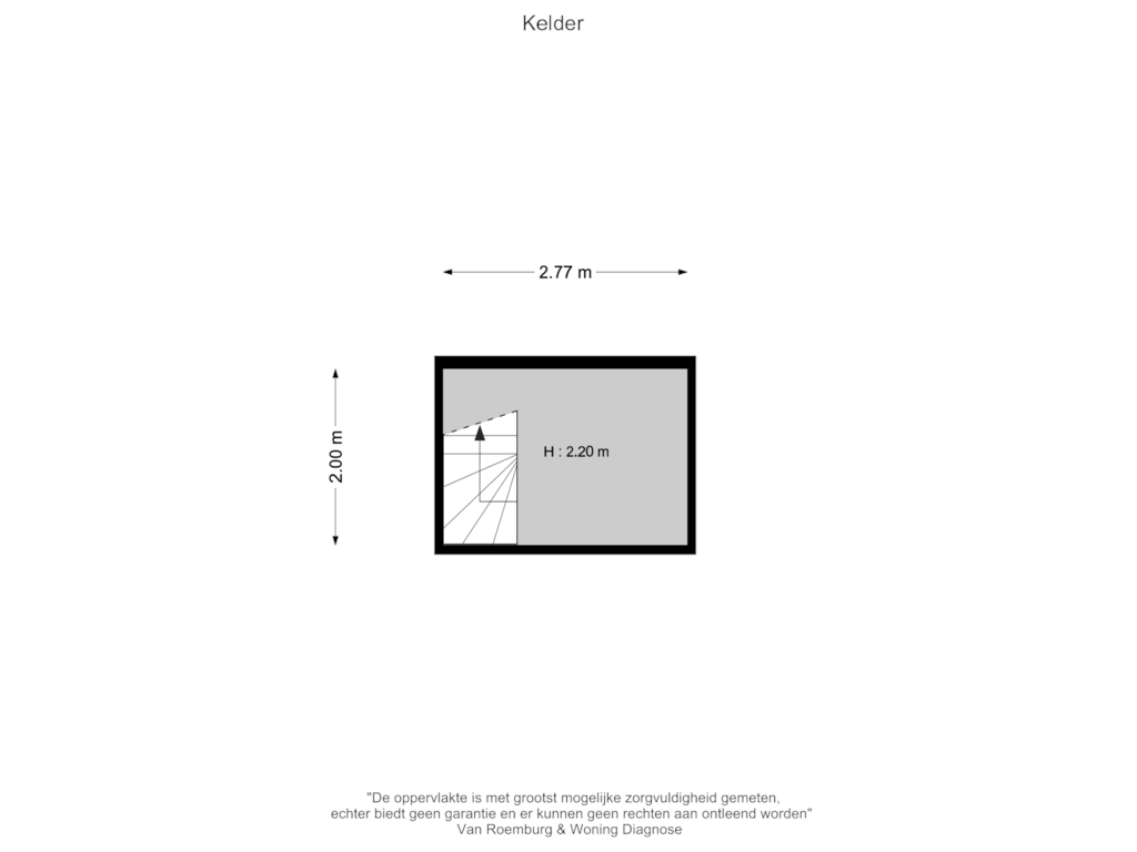 View floorplan of Kelder of Grietakkers 1