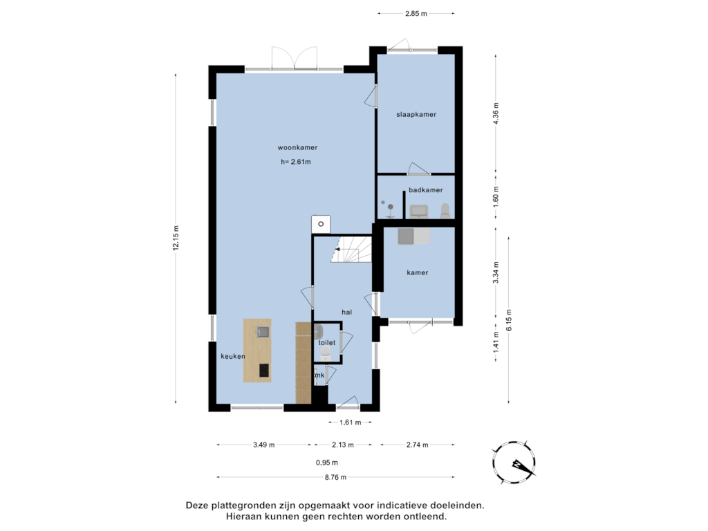 Bekijk plattegrond van Begane grond van Torenzeil 2