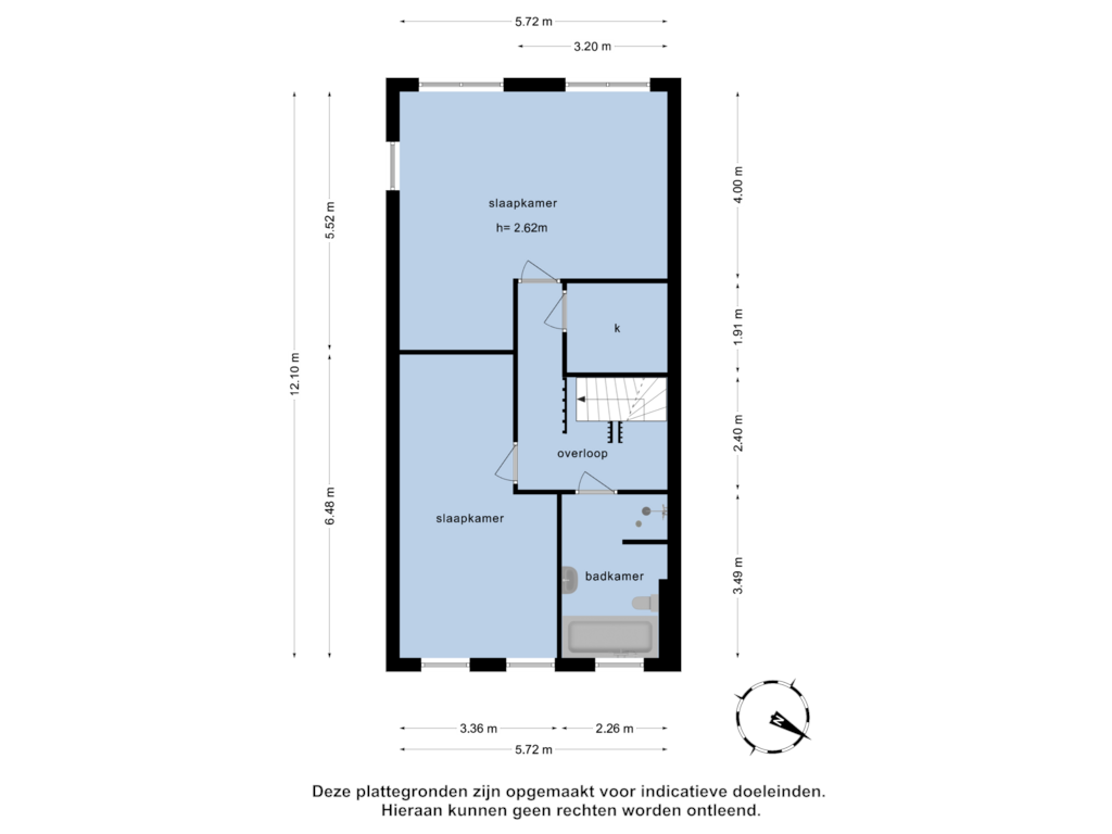 Bekijk plattegrond van 1e verdieping van Torenzeil 2