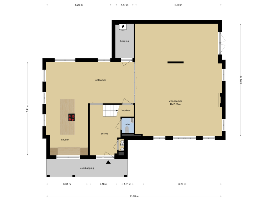 Bekijk plattegrond van Begane Grond van Bavinkhof 2