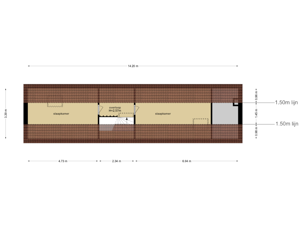 Bekijk plattegrond van Zolder van Bavinkhof 2