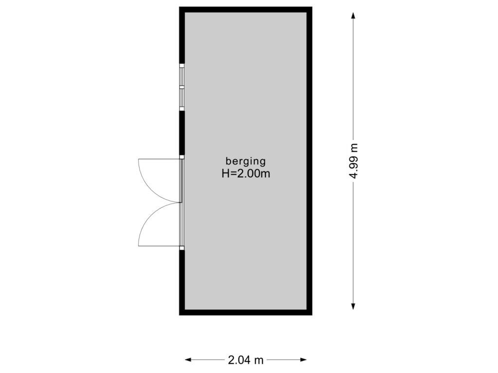 Bekijk plattegrond van Berging van Bavinkhof 2