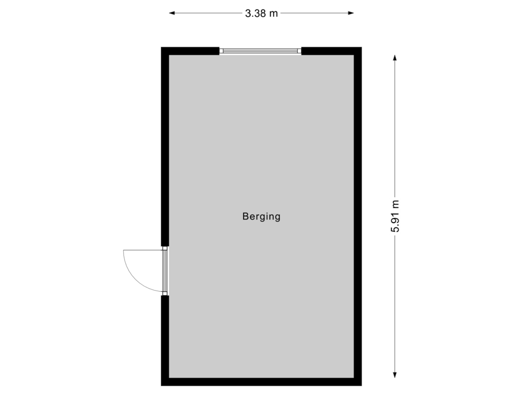 Bekijk plattegrond van Berging van Rijdersstraat 48