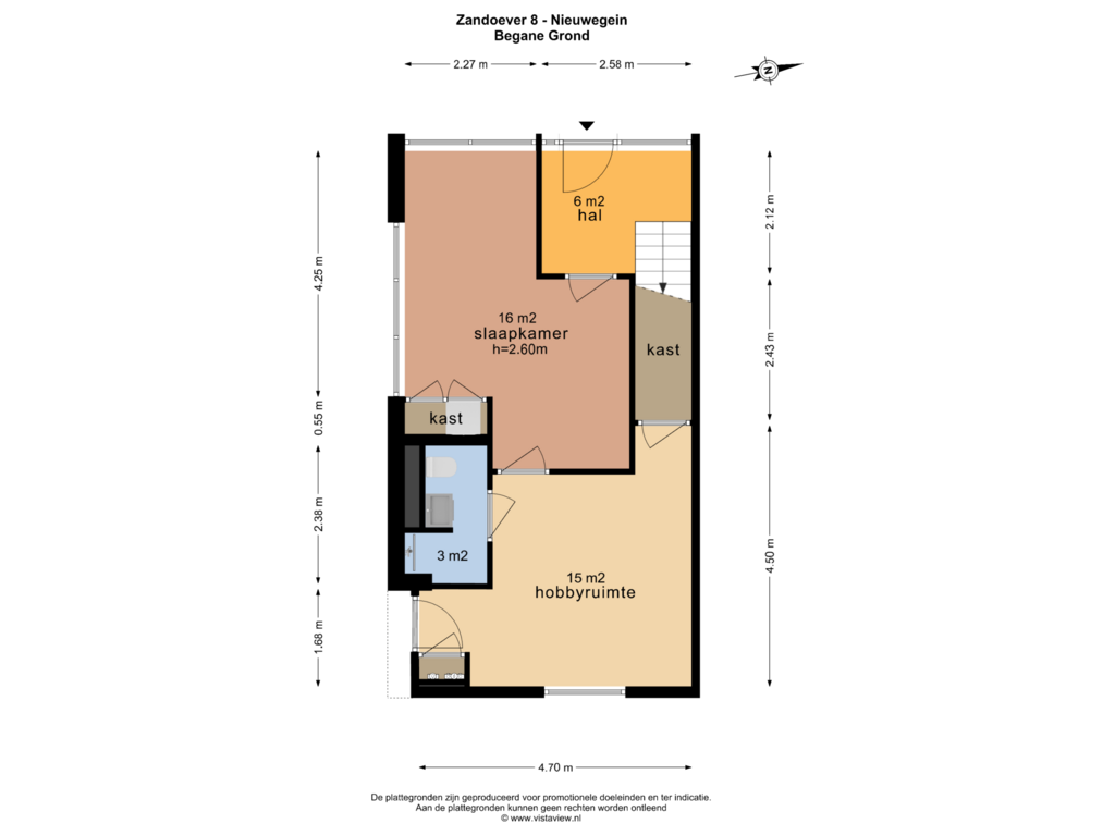 Bekijk plattegrond van F1 van Zandoever 8