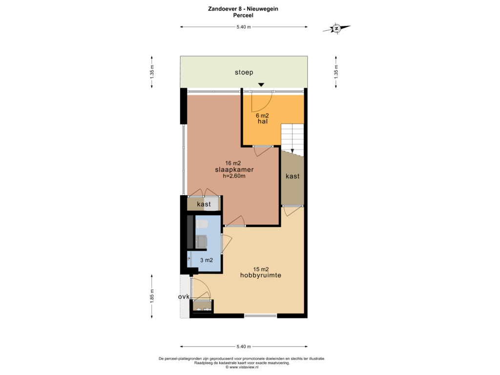 Bekijk plattegrond van PERCEEL van Zandoever 8