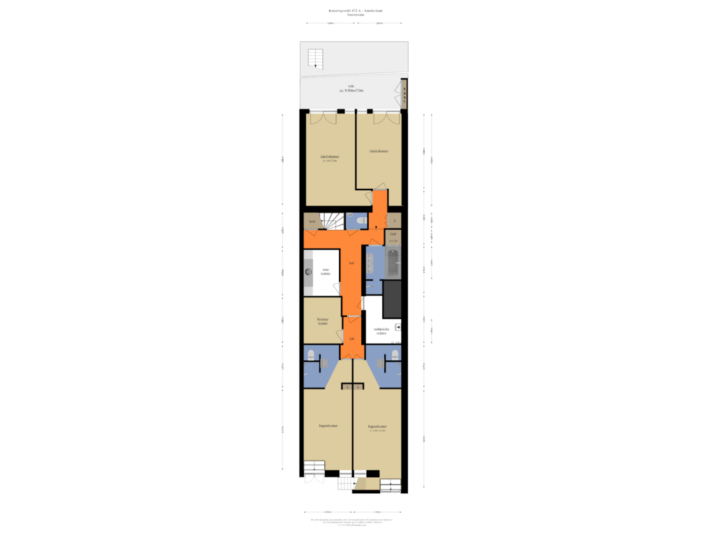 View floorplan of SOUTERRAIN of Keizersgracht 472-A