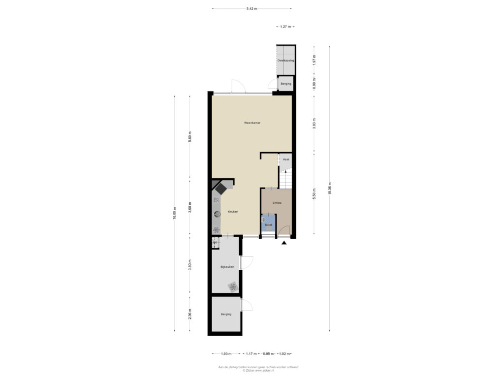 Bekijk plattegrond van Begane Grond van Vuurdoornstraat 102