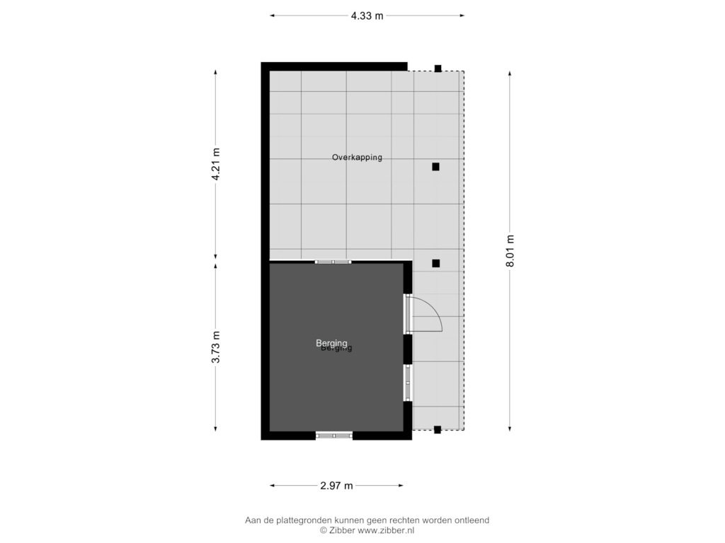 Bekijk plattegrond van Berging van Noorderweg 93