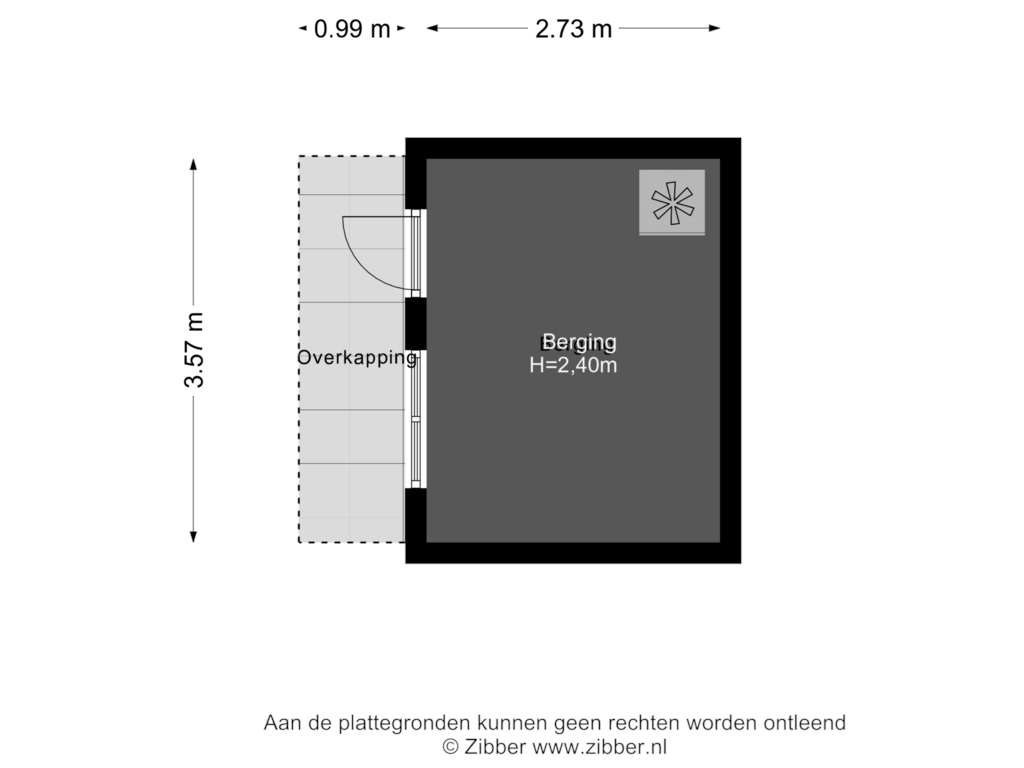 Bekijk plattegrond van Berging van Noorderweg 93-A