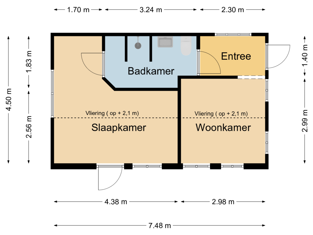 View floorplan of Bijgebouw of Lochemseweg 54