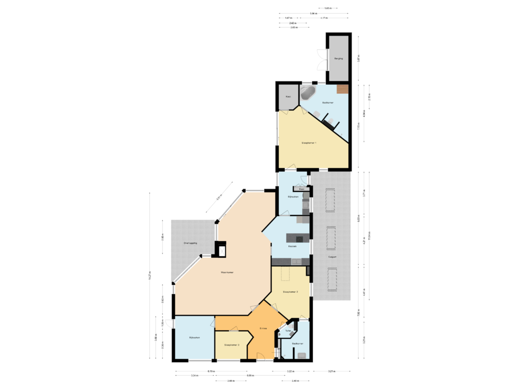 View floorplan of Begane Grond of Damhert 4