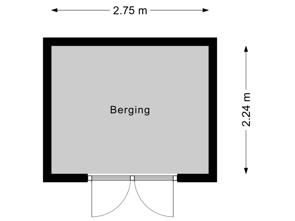 View floorplan of Berging of Damhert 4