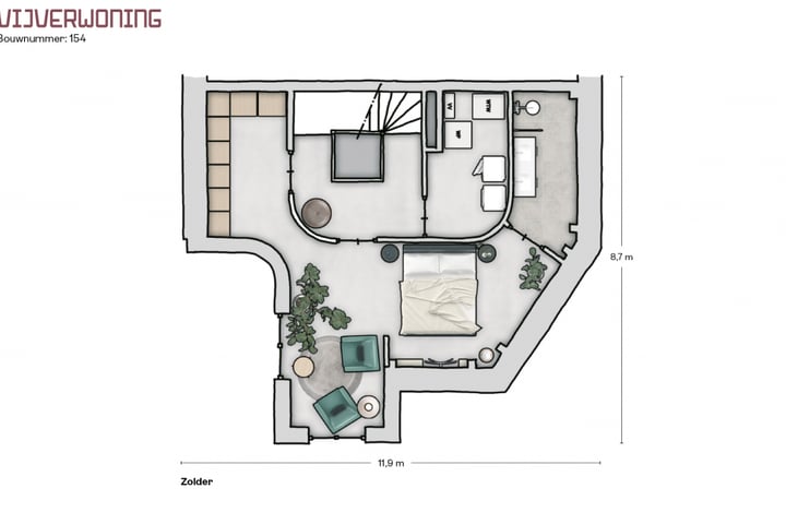 Bekijk foto 8 van Vijverwoning (Bouwnr. 154)