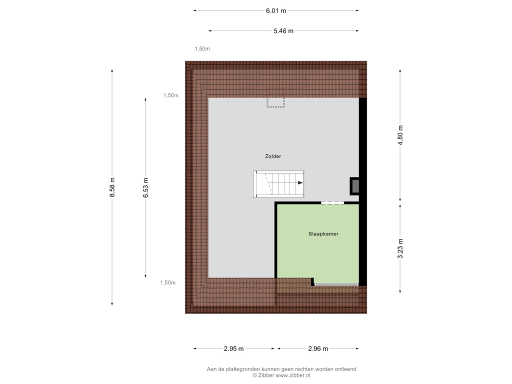 Bekijk plattegrond van Zolder van Stationsstraat 20