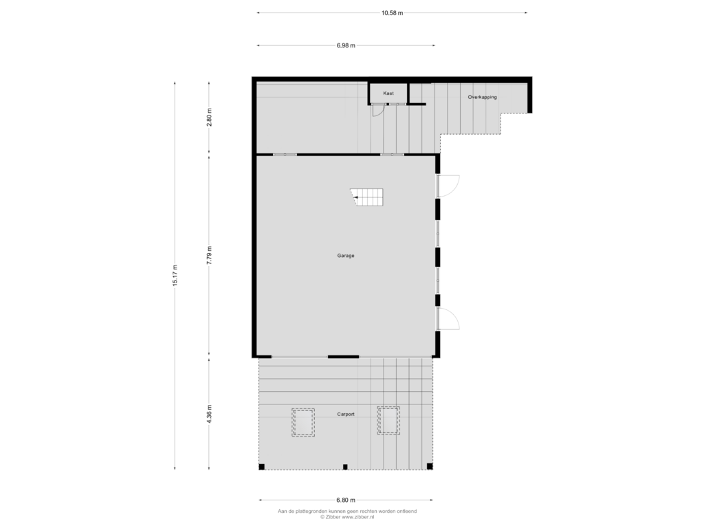 Bekijk plattegrond van Garage van Molenfenne 11