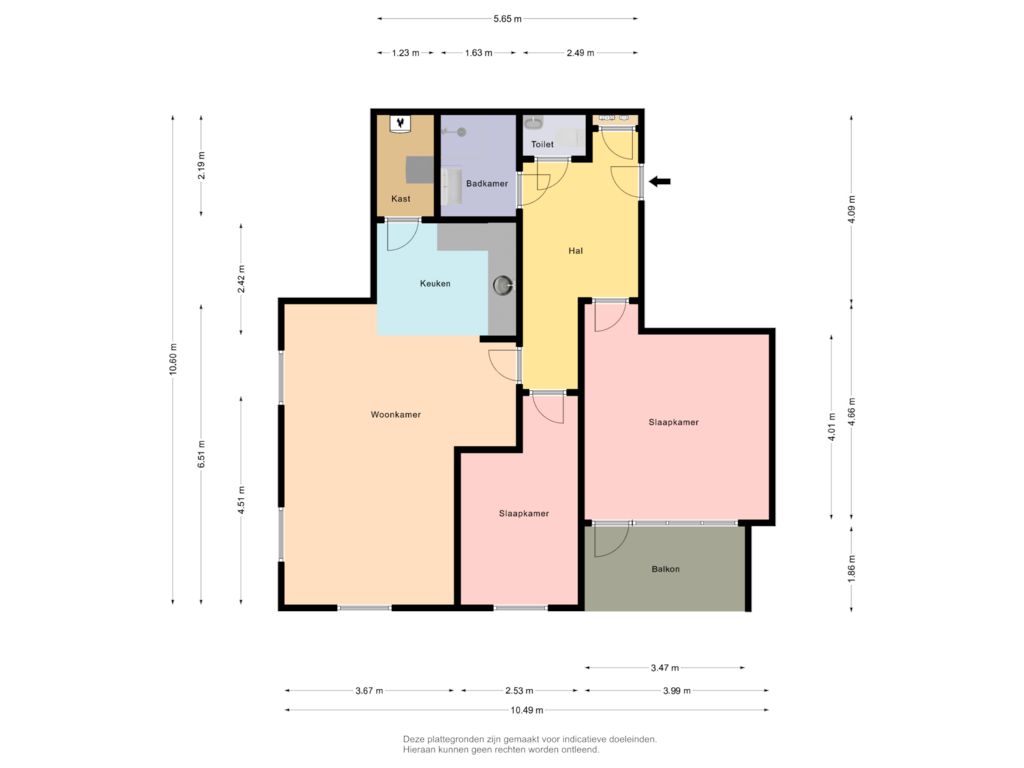 View floorplan of First floor of Lindenoord 7