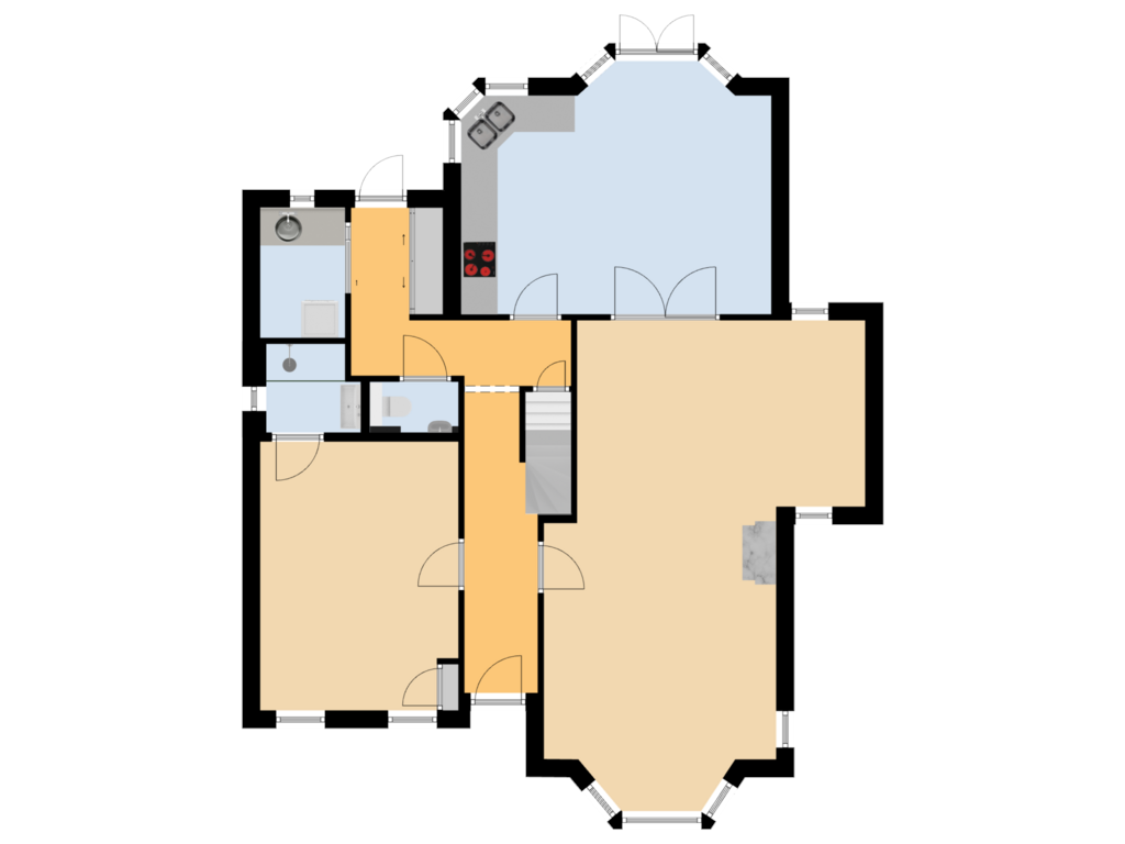 View floorplan of Begane Grond of Paardenstraat 13