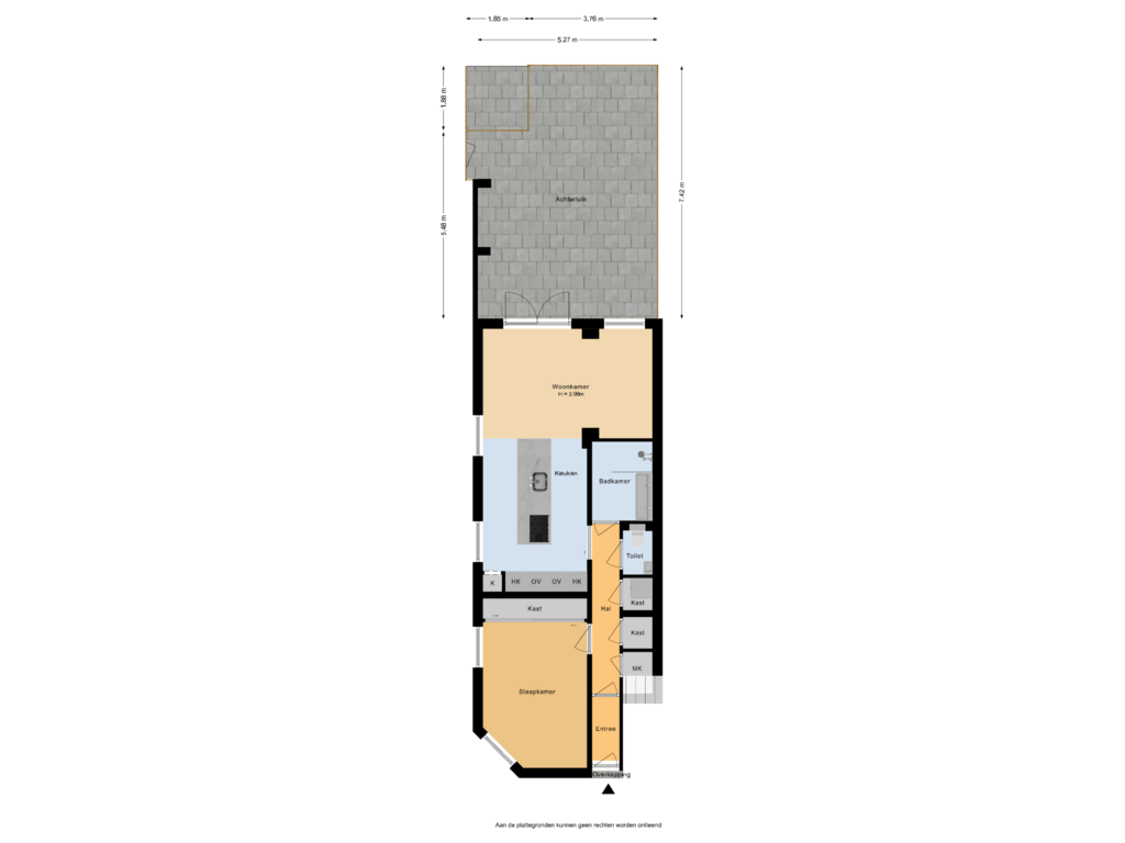 Bekijk plattegrond van Situatie van Delfgaauwstraat 103-B