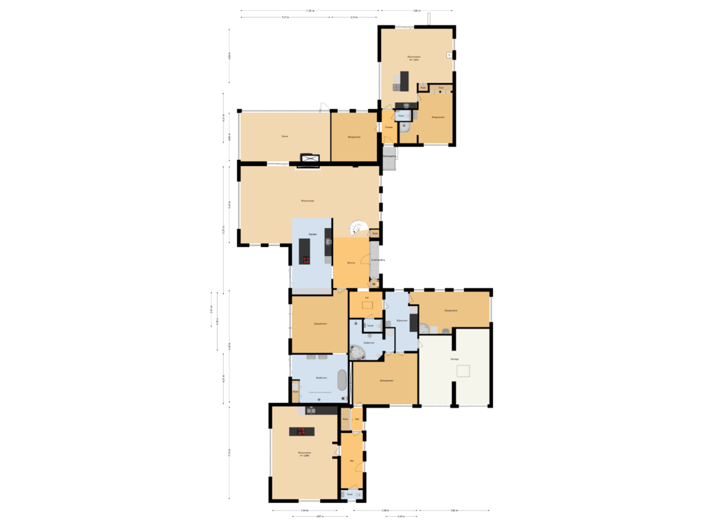 Bekijk plattegrond van Begane grond van Boslaan 67