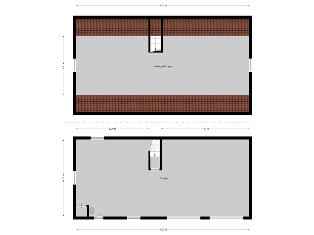 Bekijk plattegrond van Garage van Jonkheer Ramweg 8