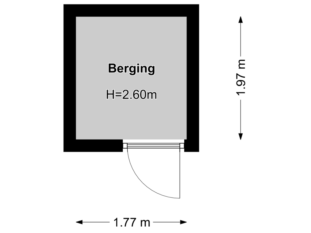 View floorplan of Floor 1 of Fornheselaan 4-C