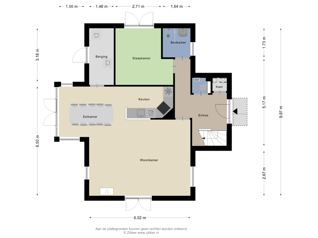 View floorplan of Begane Grond of Eb en Vloed 2