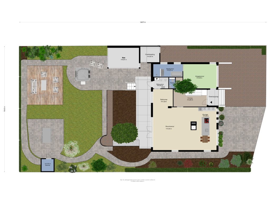 Bekijk plattegrond van Begane Grond-Tuin van Koriander-oord 3