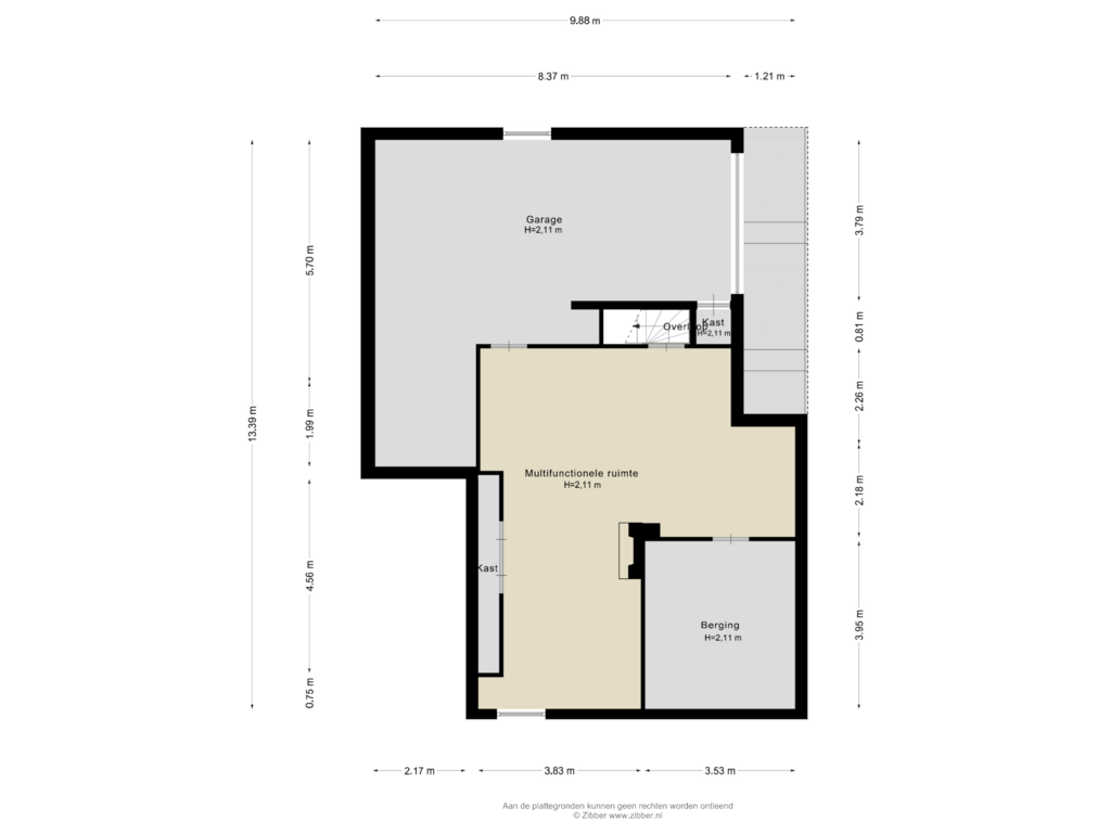 Bekijk plattegrond van Souterrain van Koriander-oord 3