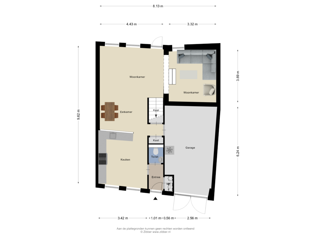 Bekijk plattegrond van Begane Grond van Kloosterstraat 25