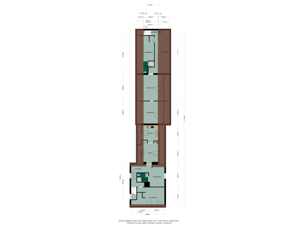 Bekijk plattegrond van 1e verdieping van Swolgenseweg 39